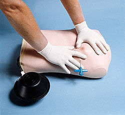 Medical Science Chest Tube Manikin for Tension Pneumothorax Decompression Training Model
