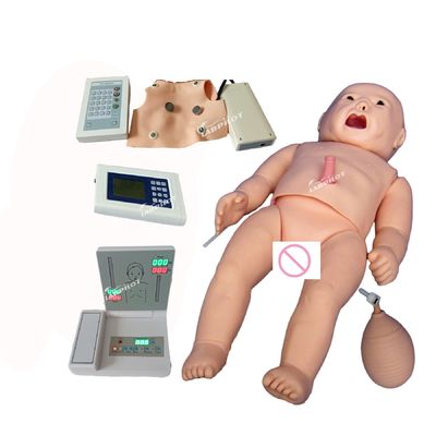 Realistic Skin Simulation PALS Newborn Baby Manikin for Auscultation and ECG Training