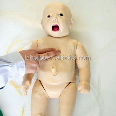 Realistic Skin Simulation PALS Newborn Baby Manikin for Auscultation and ECG Training