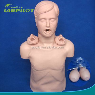 Adult CPR Training Manikin with Advanced Airway Open and Heimlich Maneuver Simulation