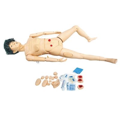Intubation Function Female Elderly Nursing Manikin for Basic Care Training in Clinics