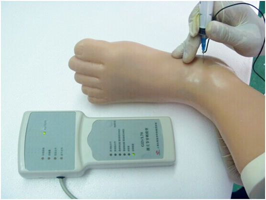Realistic Human Simulation Manikin Ankle Joint Injection Training Model with Control Box
