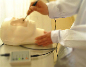 Nasal Hemostasis Cauterization and Packing Training Manikin for Function Medical Model