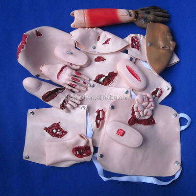 Emergency Skills Training Model Advanced PVC Facial Burn Trauma Evaluation Model