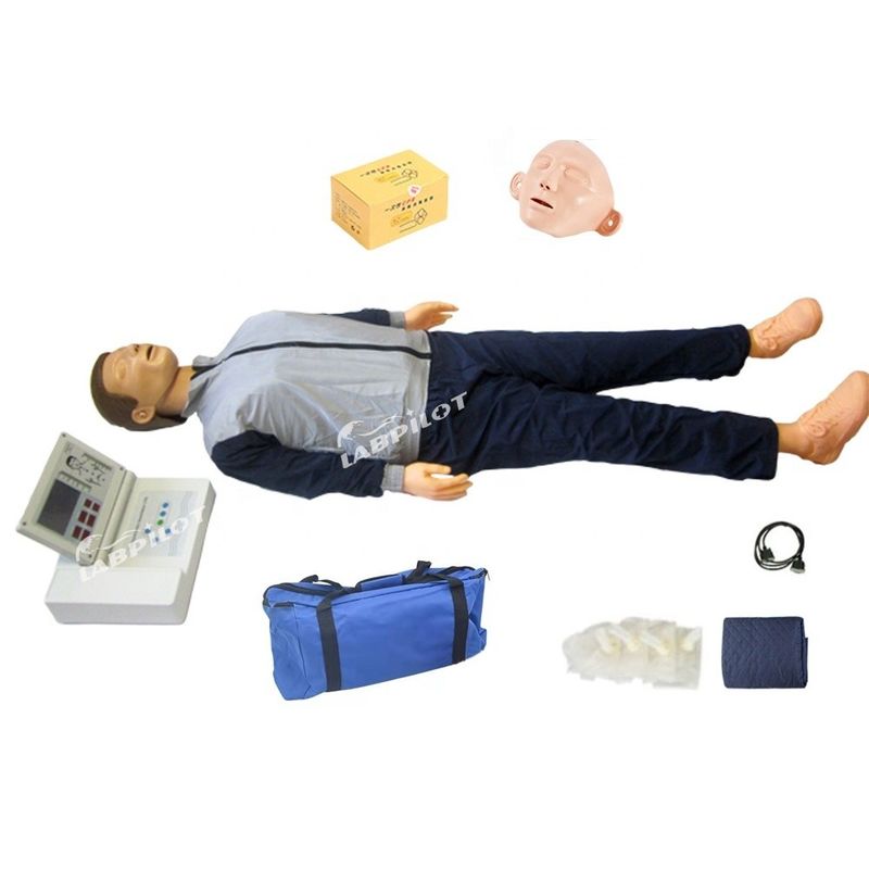 Realistic Human Manikin Large LCD Resuscitation Teaching Model for Adult CPR Training