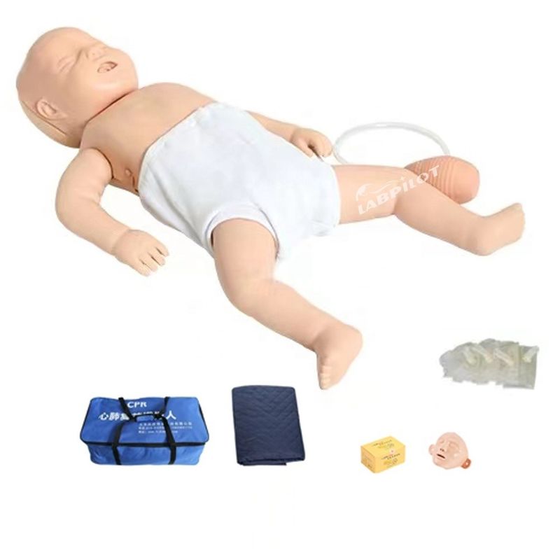 Human Life Size Infant CPR Training Doll First Aid Baby Care Manikin Pediatric Teaching Dummy