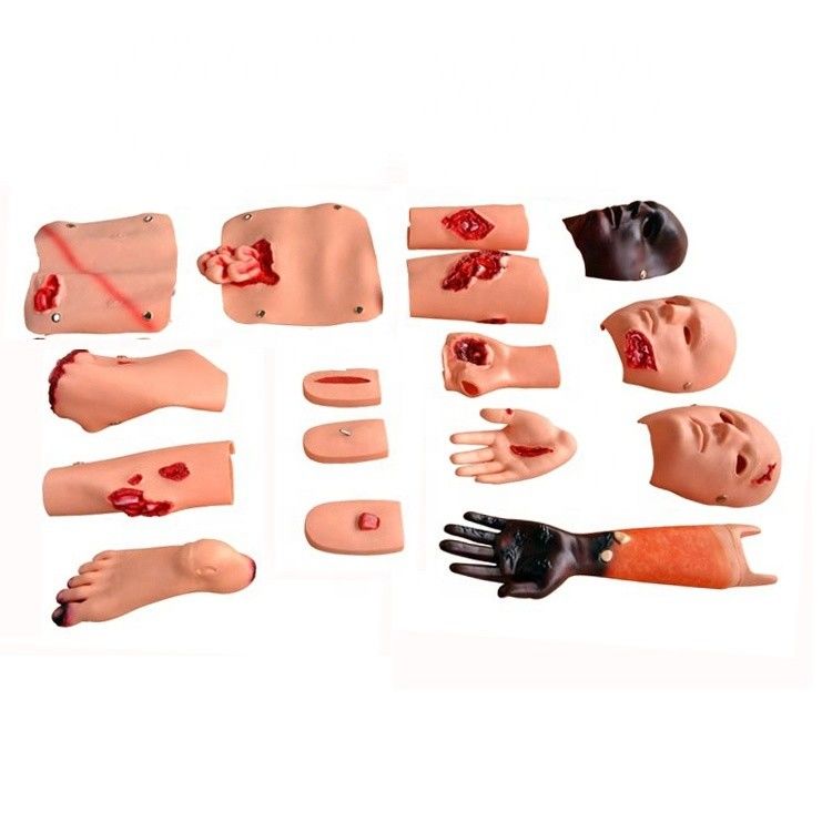 Trauma Simulator for Manikin Training Gun Wound Burn Wound Laceration Fracture Amputation Wound Care
