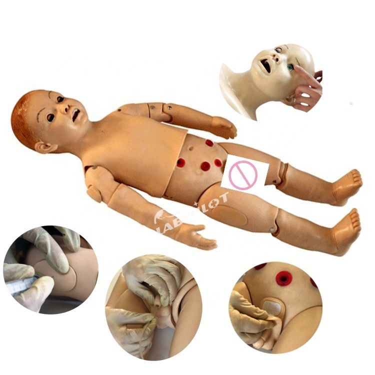 Pediatric Care One-year-old Child Nursing and CPR Manikin for Life-saving Training